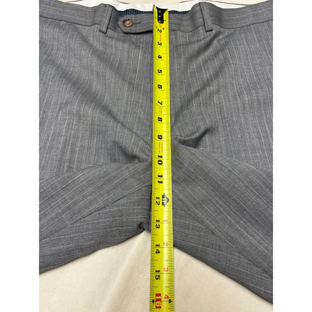 Lauren Ralph Lauren Mens Gray Pinstripe Wool Blend Dress Pants 38W x 32L - Picture 7 of 10